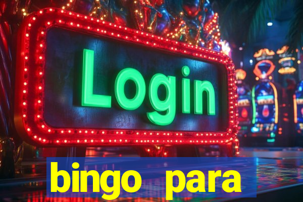 bingo para despedida de solteira para imprimir